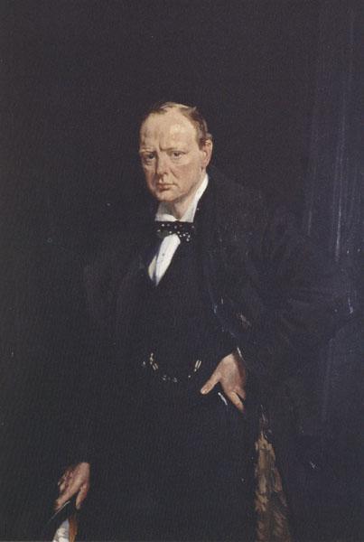 Sir William Orpen Winston Churchill Germany oil painting art